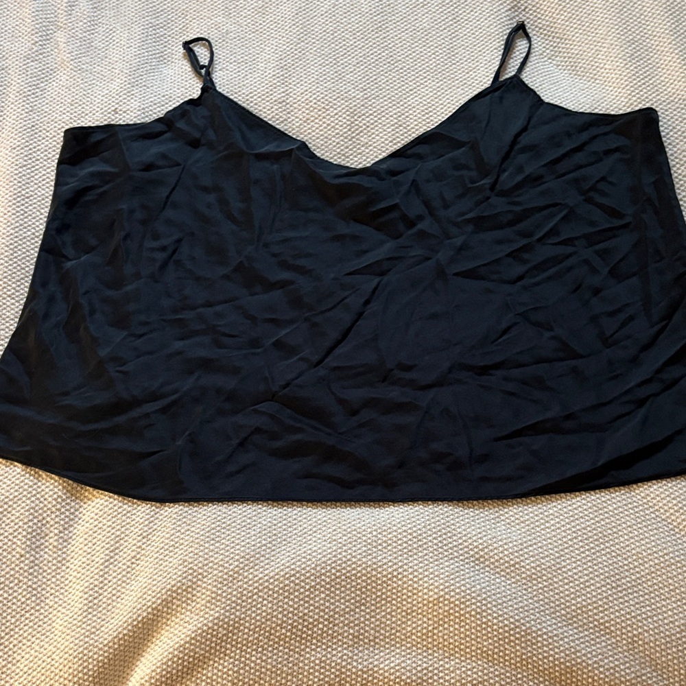 J. Crew Black Tank Top 100% Silk